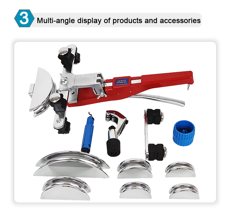 ct 999rf 6 22mm hand bender tool set hvac refrigeration copper pipe bending tools 90 degree tube bender kit-7