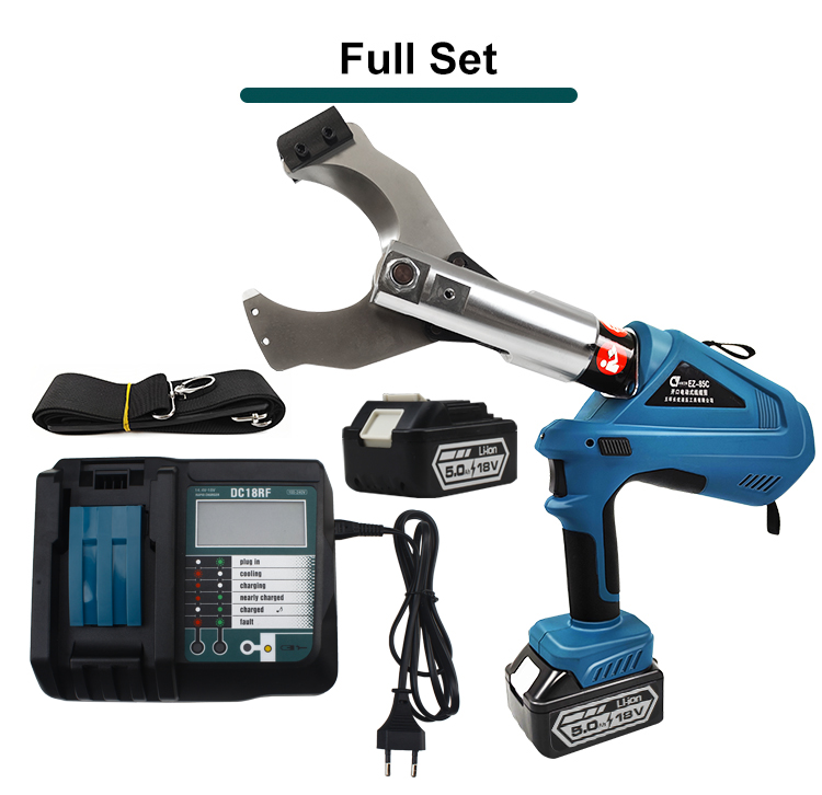 ez 85c heavy duty 85mm electric wireless cable tool battery cutting machine-3