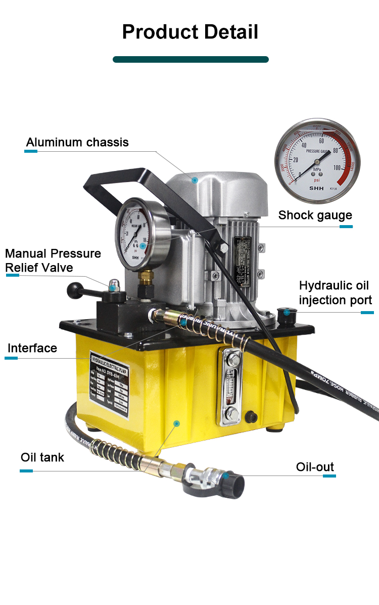 dyb 63h high pressure 700bar hydraulic power pack hydraulic electric pump-2