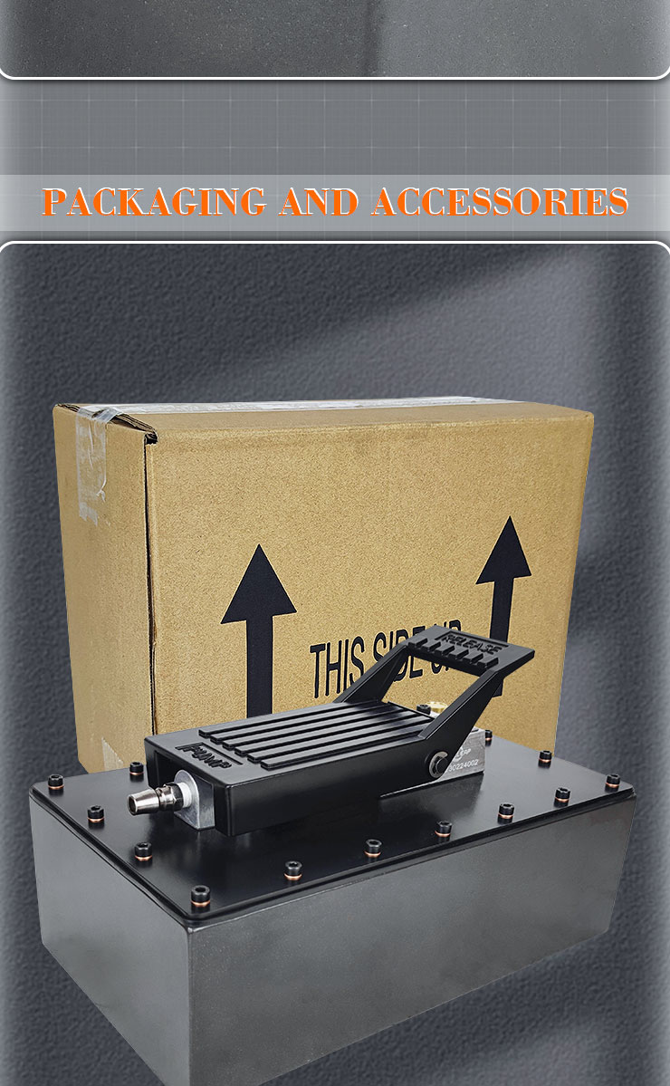 bq da6 hydraulic air pump pneumatic foot pedal with 70 mpa pressure for single acting cylinder-8