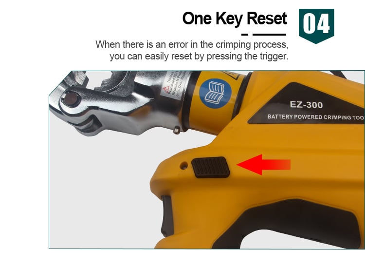 ez 300 hydraulic cable crimping tool with oled display 10 300mm2 electric power battery electric power tool-7