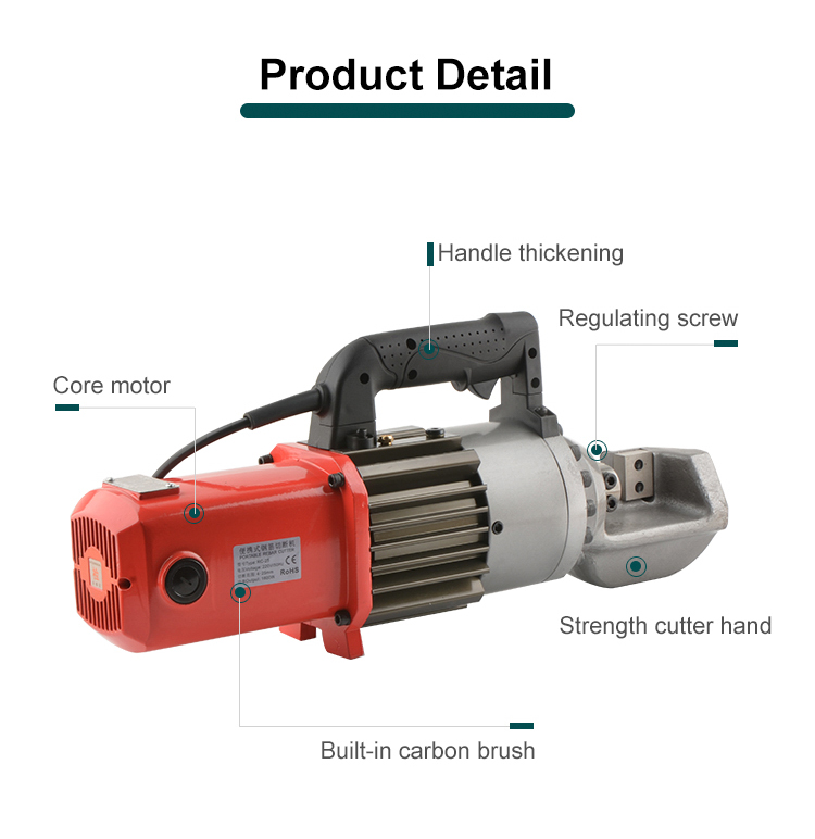 rc 25 rod hand steel cutting tools electric handy cold high quality portable hydraulic rebar cutter564-4