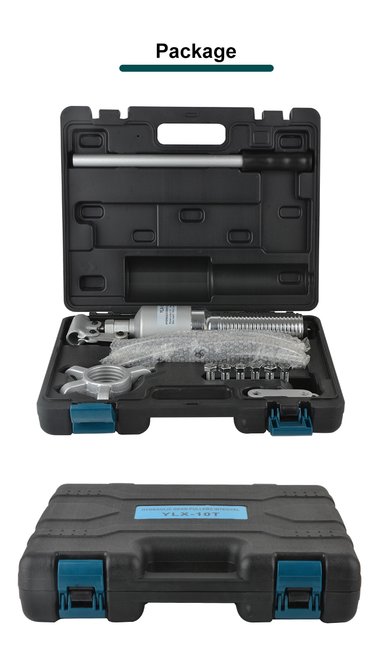 ylx 30 30t hydraulic gear puller wheel bearing separator pump adjustable oil tube drawing machine 3 in 1 jaws kits-10