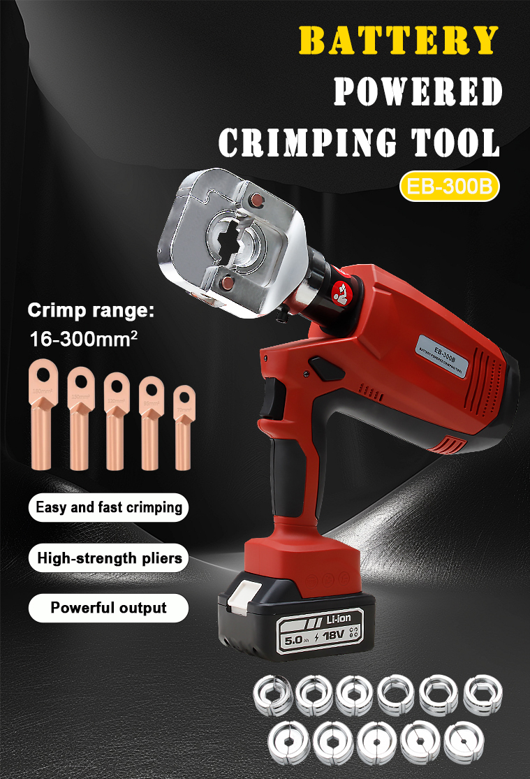 eb 300 battery power cable hydraulic crimping tool-1