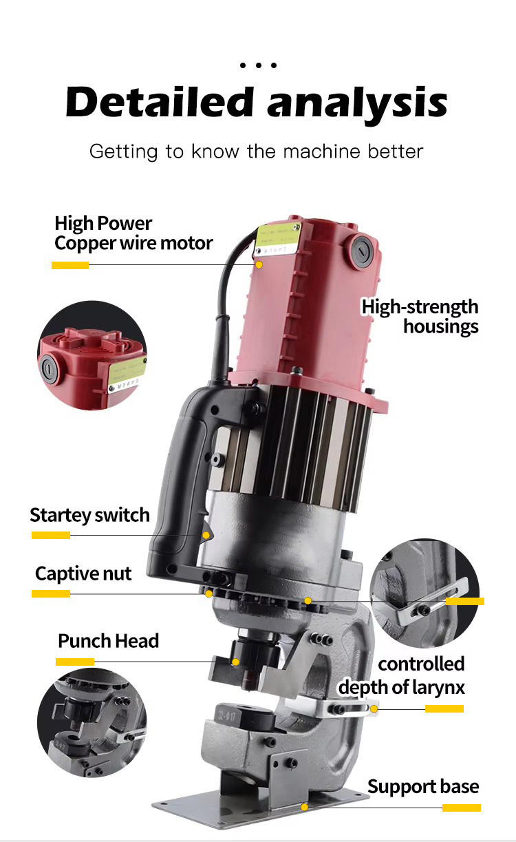 lz 32 portable electric hydraulic punch tool angle steel puncher-2