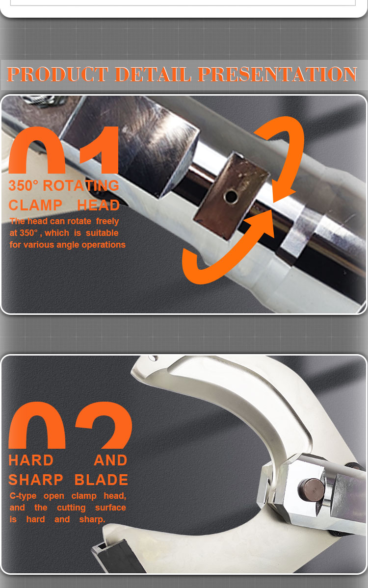 ez 120c high quality 20ton electric battery cutting tool copper cordless cable cutter-8