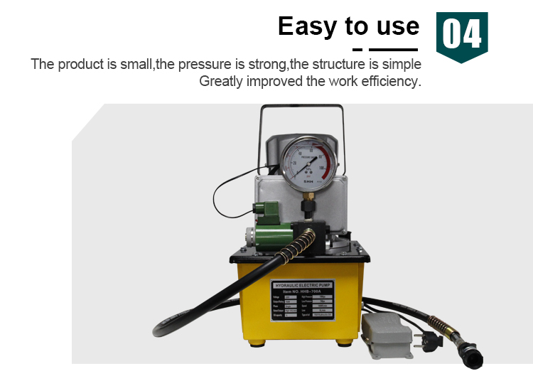 hhb 700a electric oil pump factory 700 bar high pressure hydraulic pump for flooding post tension oil pump-7