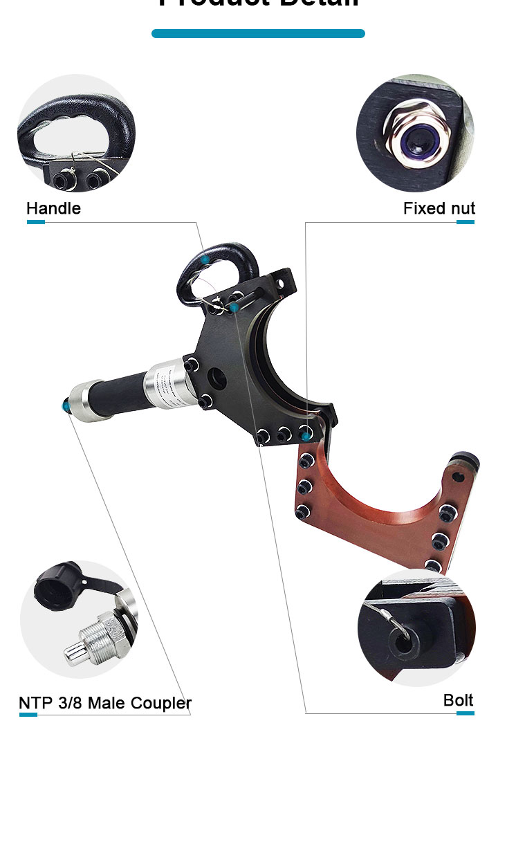 cpc 132h 15 ton hydraulic cable cutter shear armoured cable cutter-2