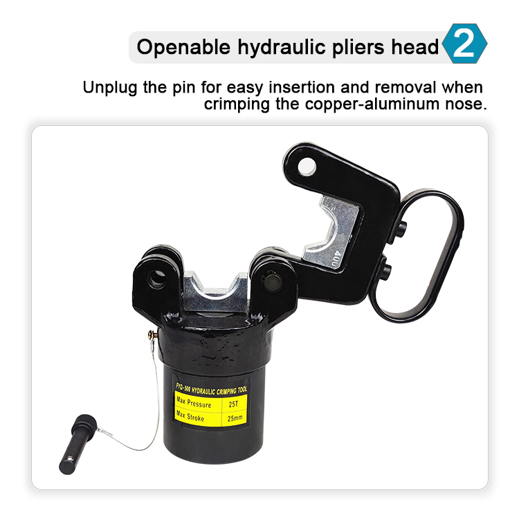 fyq 500 split unit hydraulic pliers crimping range 50 500mm-8