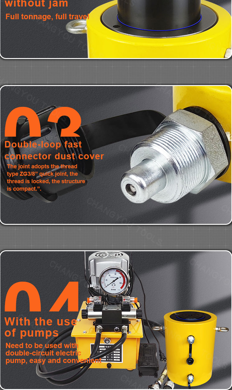 rr 300300 double acting two way cylinder hydraulic jack-8