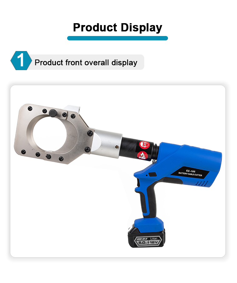 ez 105 cordless battery powered hydraulic cable cutter 105mm-4