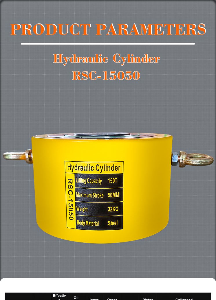rsc 15050 single acting hydraulic jack cylinder-1