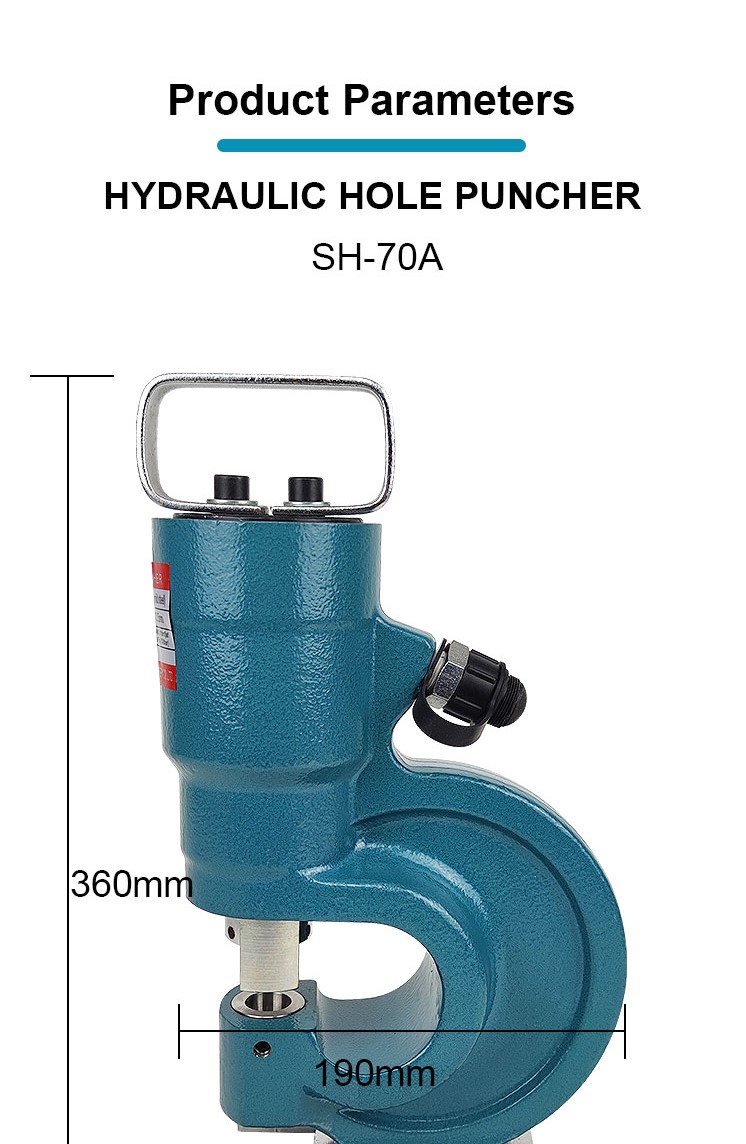 hydraulic automatic puncher split press type hole punching machine tool for metal sheet sh 70a-1