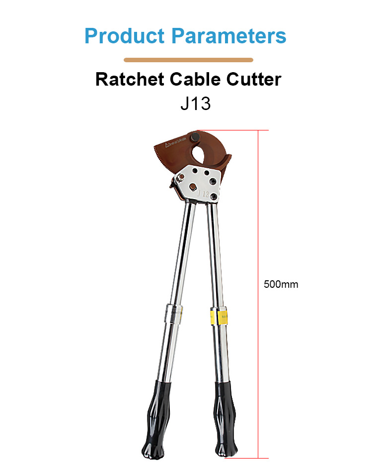 j13 ratchet cable cutter for acsr prestressed steel wire-1
