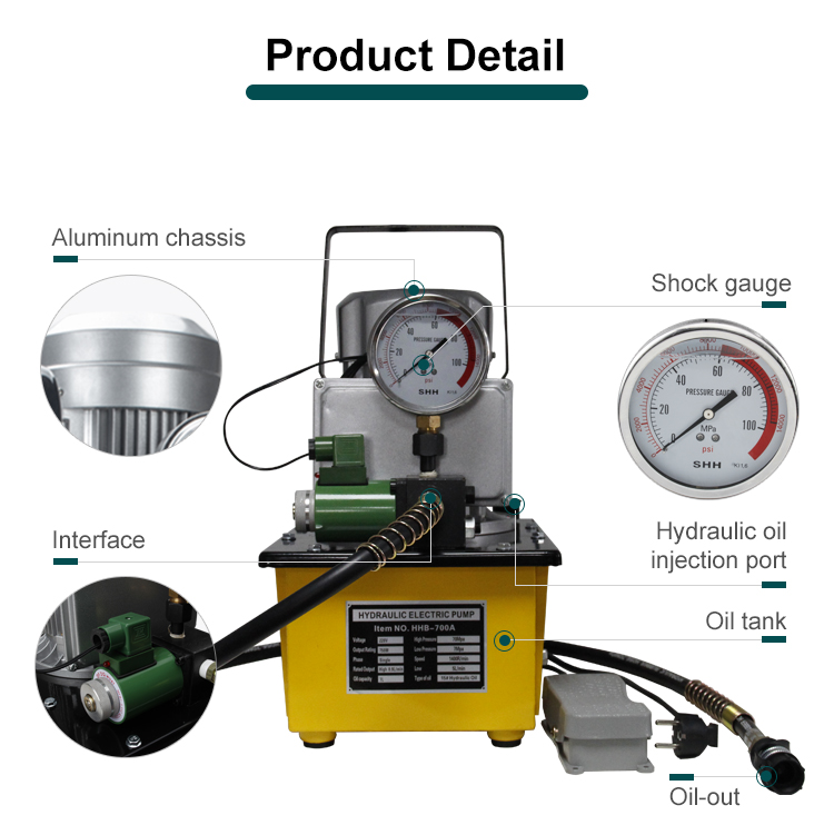 hhb 700a electric oil pump factory 700 bar high pressure hydraulic pump for flooding post tension oil pump-3