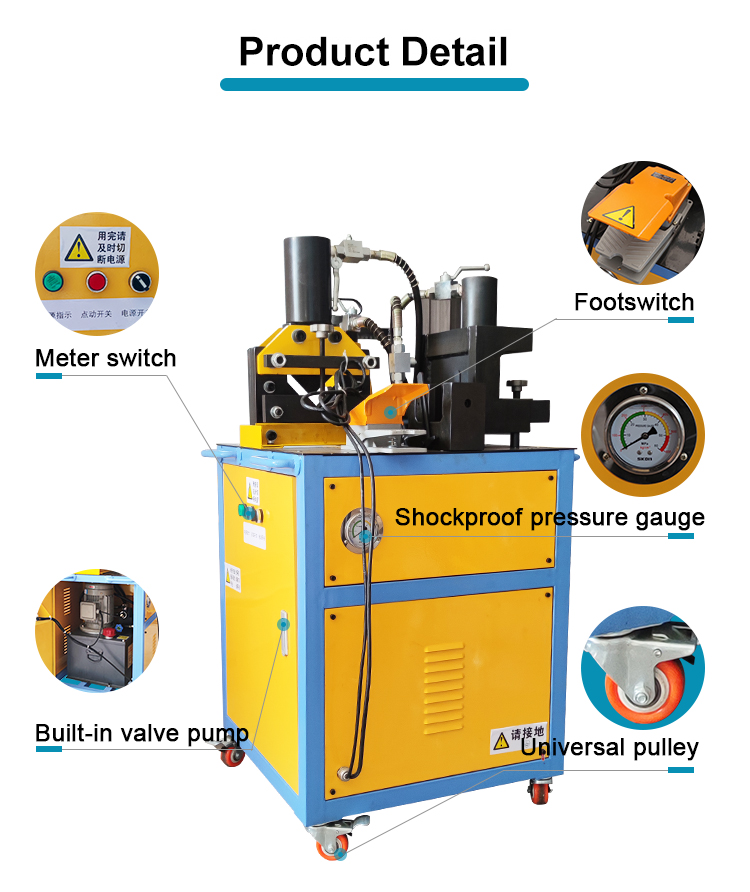 vhb 95 three in hydraulic angle steel cutting punching bending machine-2
