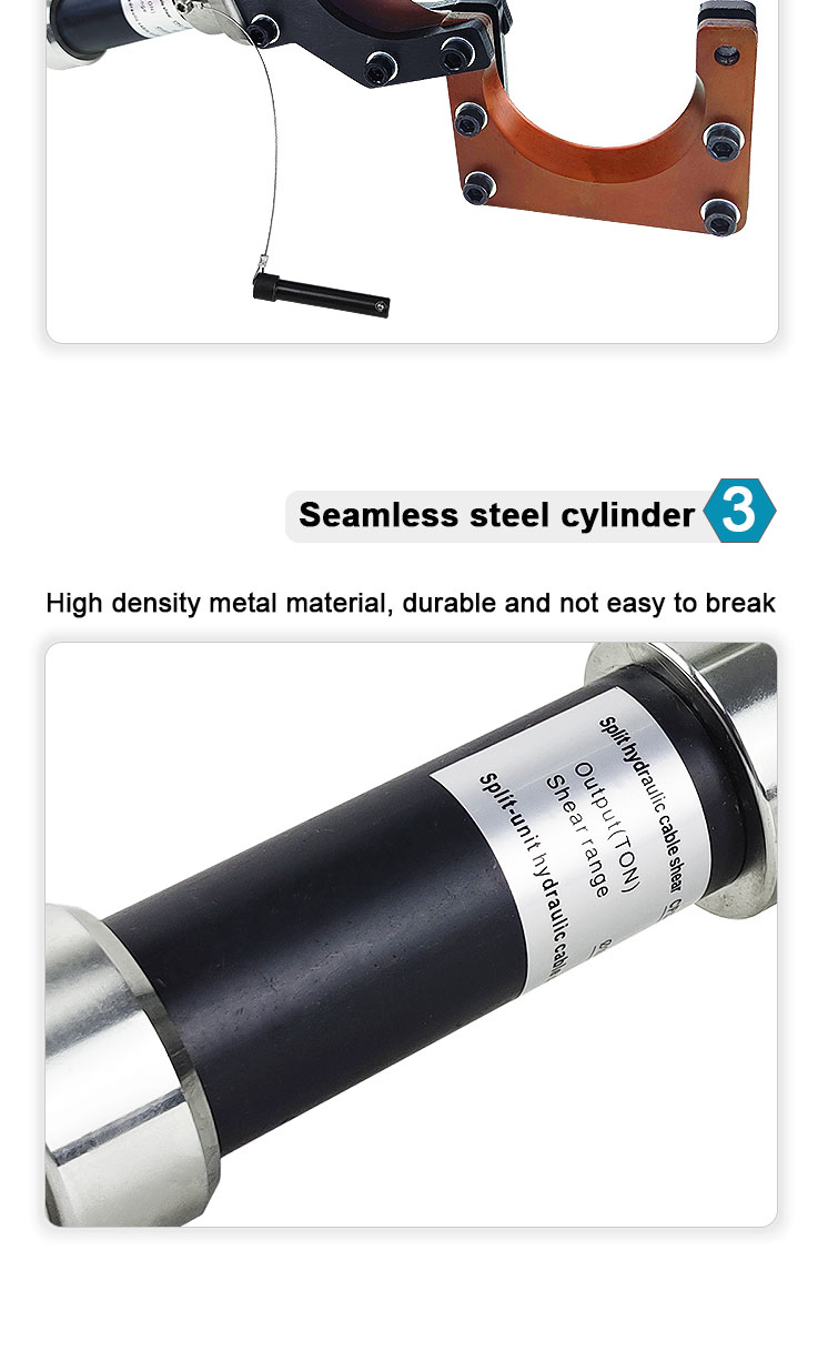 cpc 100h 12 ton hydraulic copper and aluminum armoured cable cutter 100mm-7