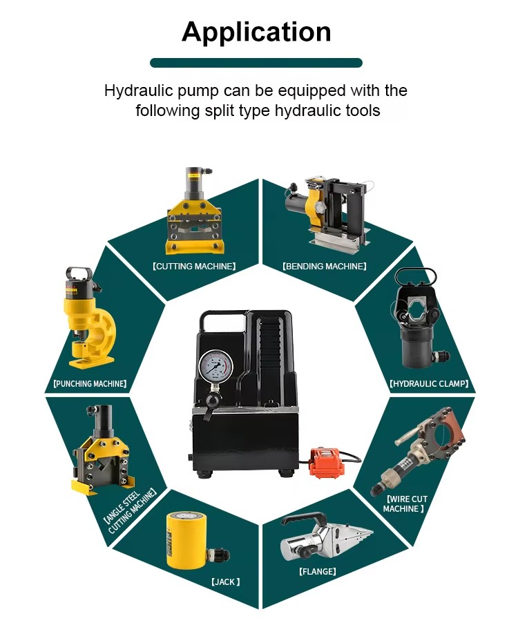 qq 700 700 bar electric powered hydraulic pump portable pumps-2