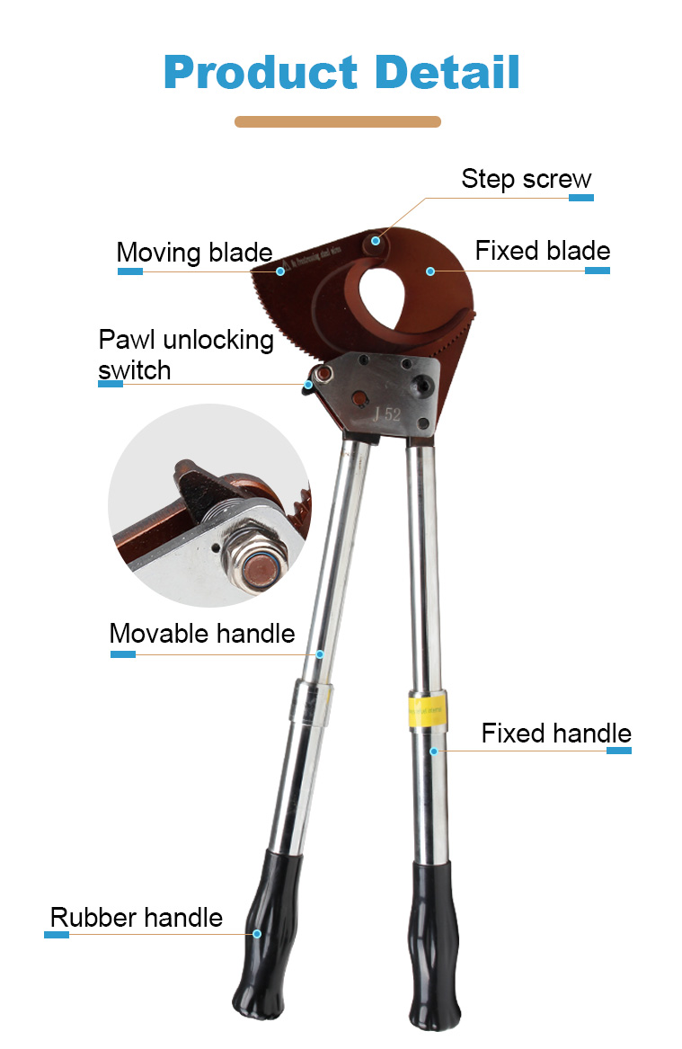 j52 armoured 50mm rachet cable cutter288-4