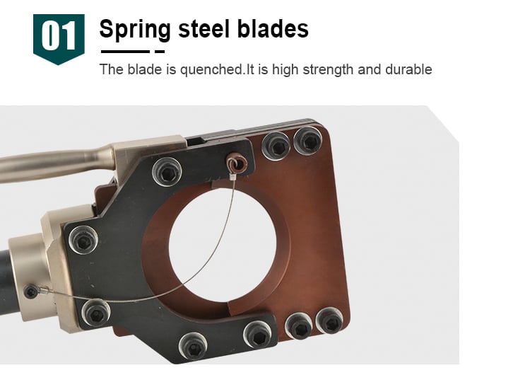 cpc 75h 8 ton hydraulic copper and aluminum armoured cable cutter tool-5
