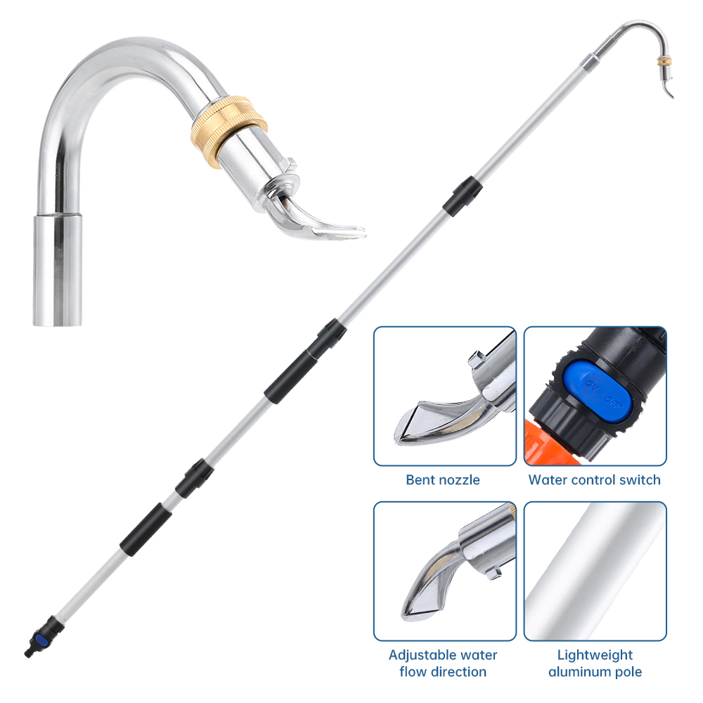 Mango extensible desmontable conectado al agua
