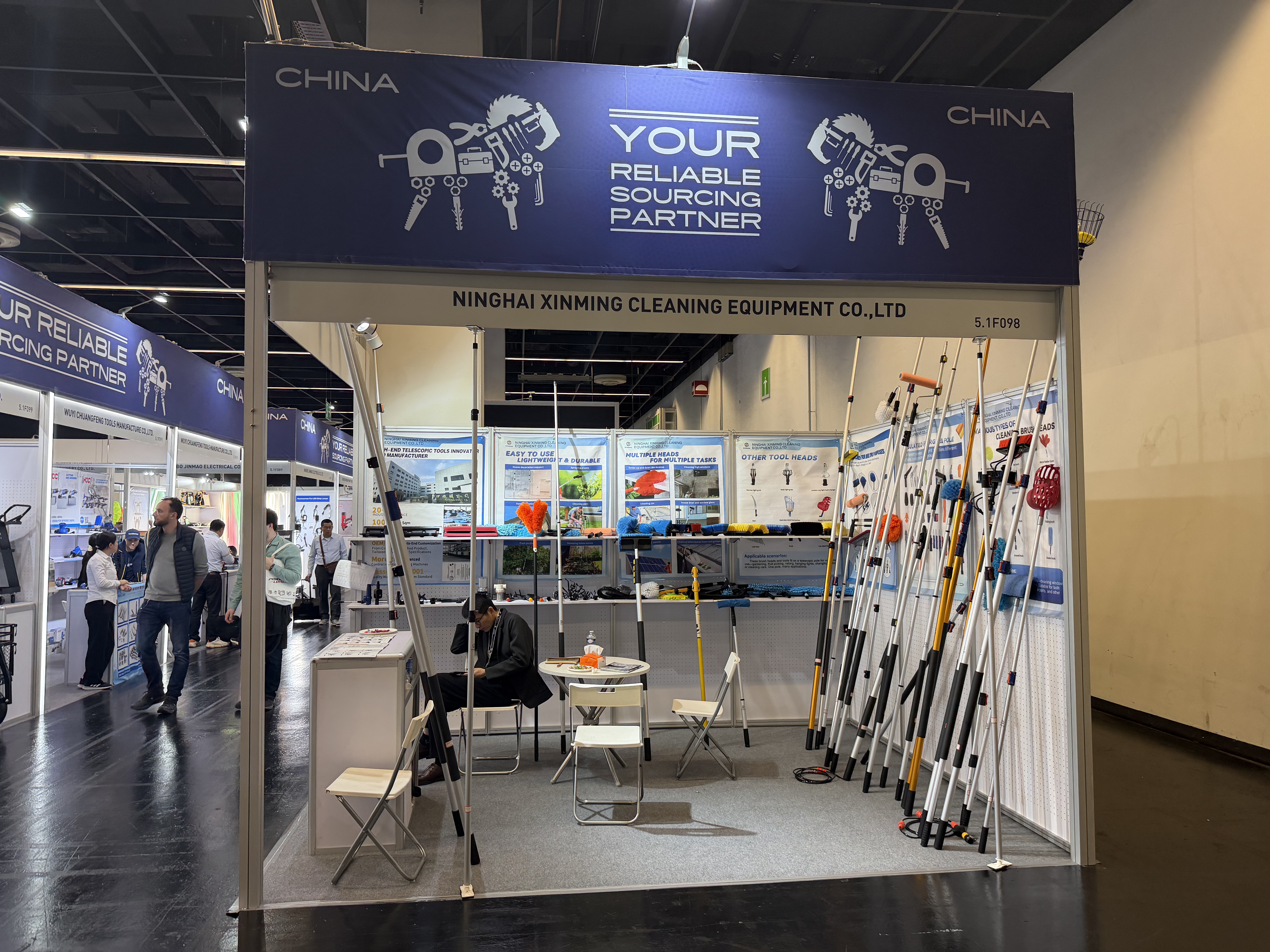 Ninghai Xinming brilla en la Eisenwarenmesse 2026: Redefiniendo las soluciones de limpieza de alto alcance