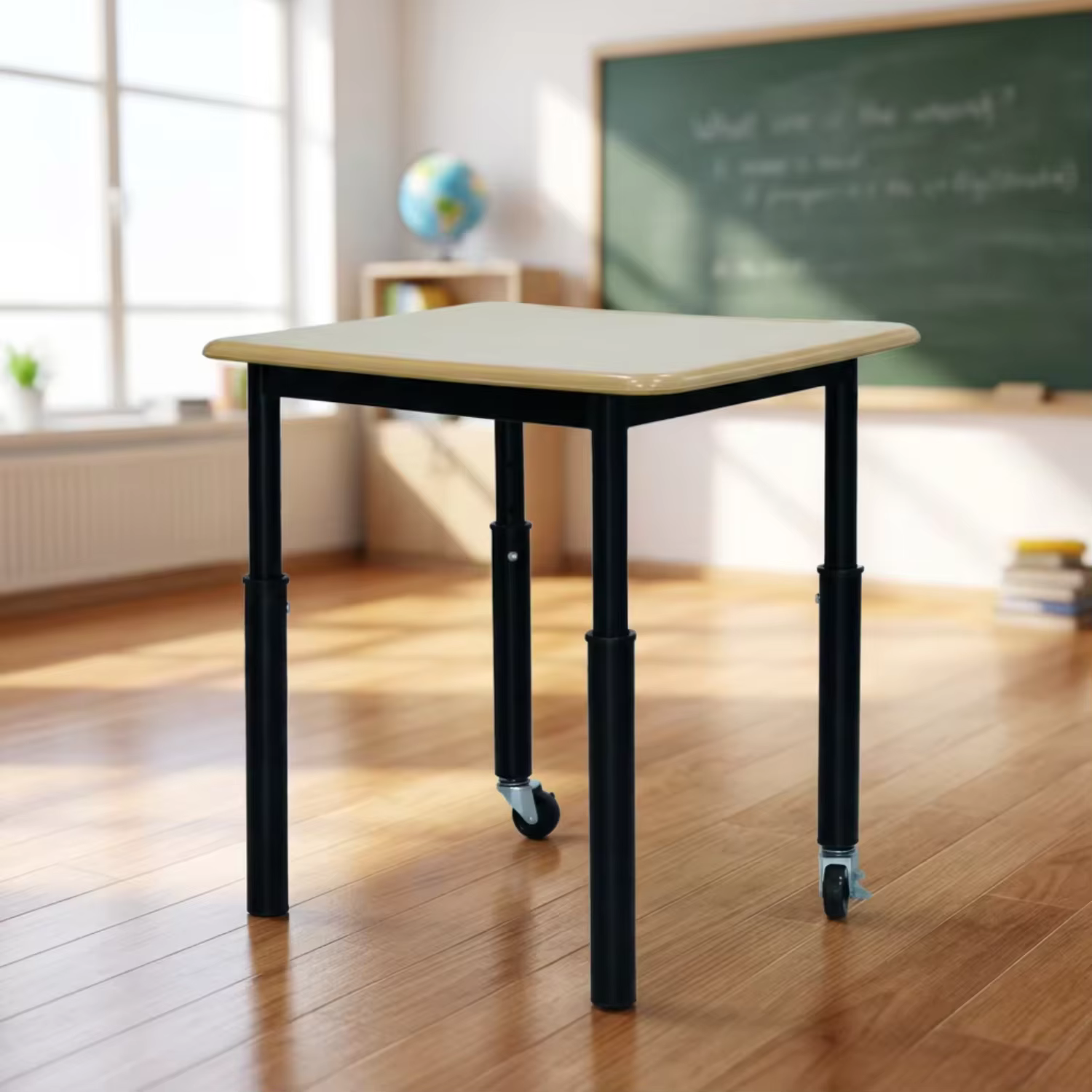 Height Adjustable School Furniture Classroom Desk Modern Design Single Student Desk