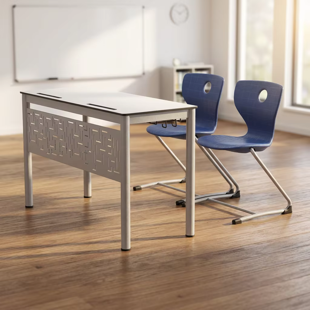 ss0319 2 classroom study table desk-1