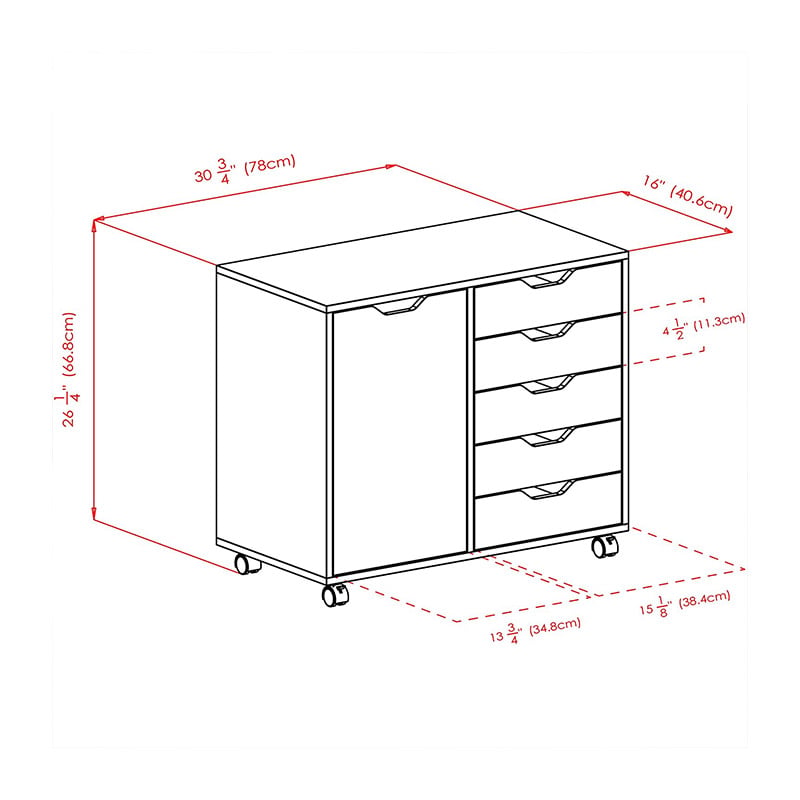 CN0004 Three Drawer Classroom Cabinet With Door (4).jpg