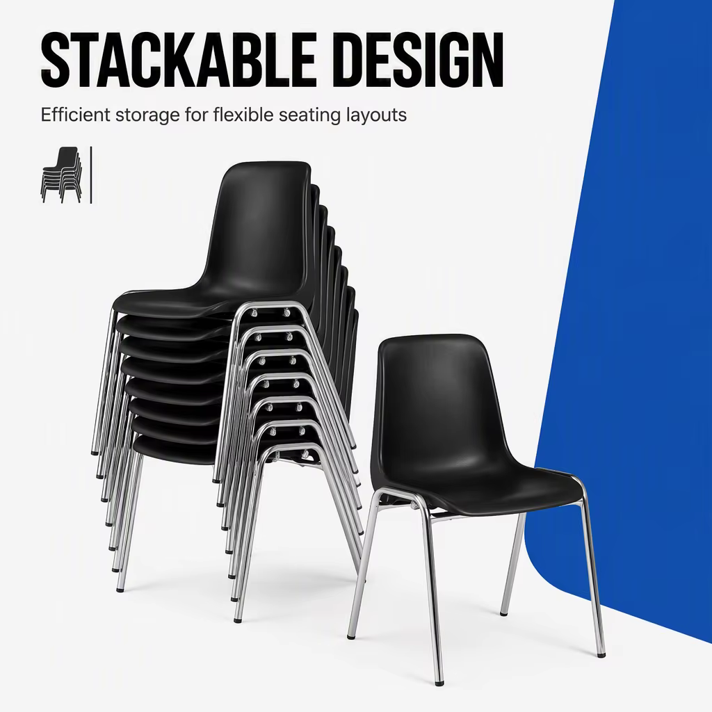 Commercial Stackable Metal Training Chair School Chair