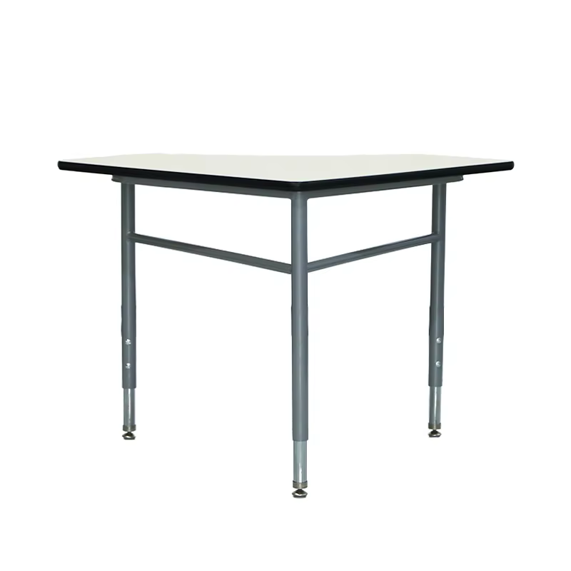 at0115 trapezoid shape wooden classroom table-2