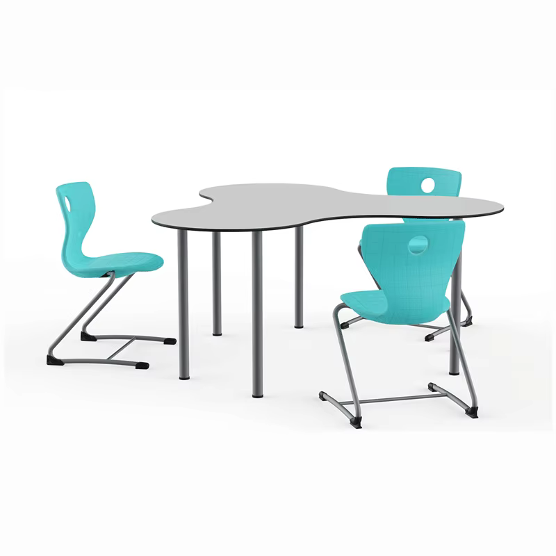 at0117 kidney shaped table u shaped activity desk-3