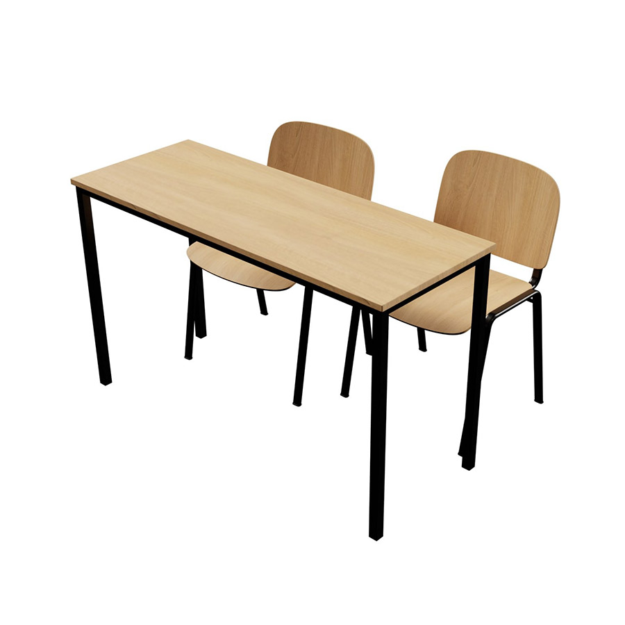 SS0225 Wood Double School Desk