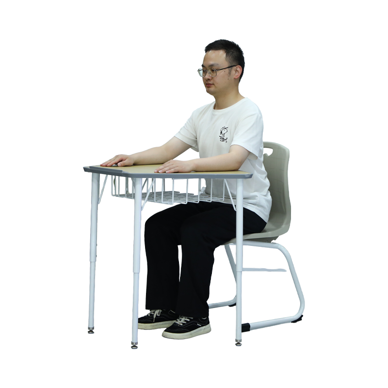 SS0288 Saudi Arabia Height Adjustable School Desk and Chair