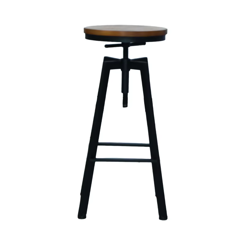 Height Adjustable Bar Chair Stools and Table Furniture Wooden High bar Chair for Cafe Restaurant Dining