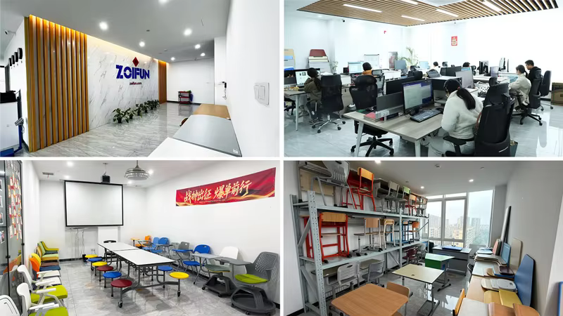 SC0153 Plastic Shell University School Chair manufacture