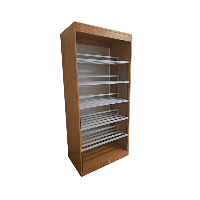 CN0080 Wooden Bookshelf Unique Design for Library (2).jpg
