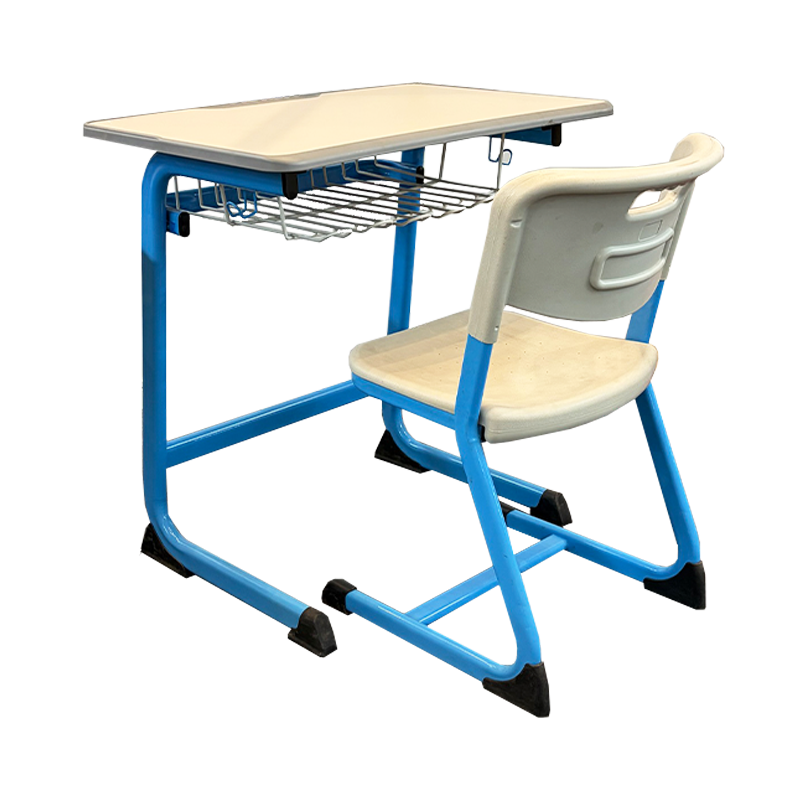 SS0001-4 School Furniture Desk and Chair Attached for Education