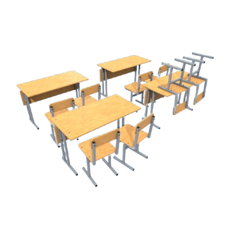SS0258 Primary School Furniture 2 Seats School Desk and Chair Set (2).jpg