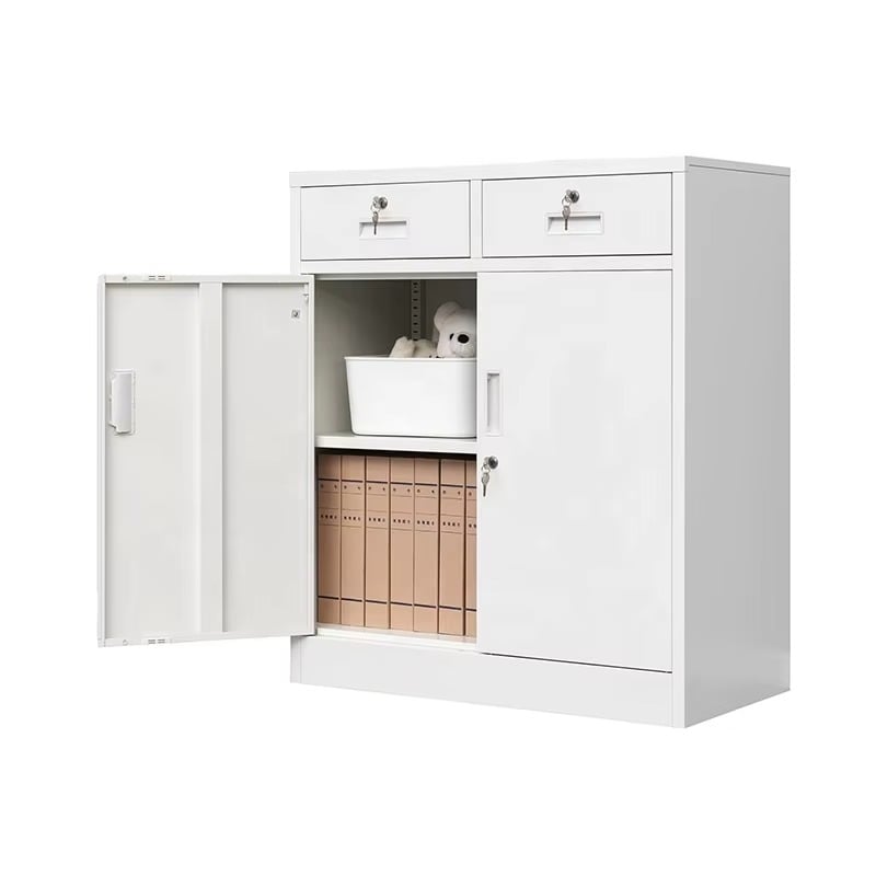 MC0009 2 Door Low Steel Filing Cabinets Office Furniture