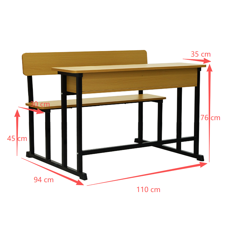 SS0028-1 Bench Library Student Table and Chair Sets (2).png
