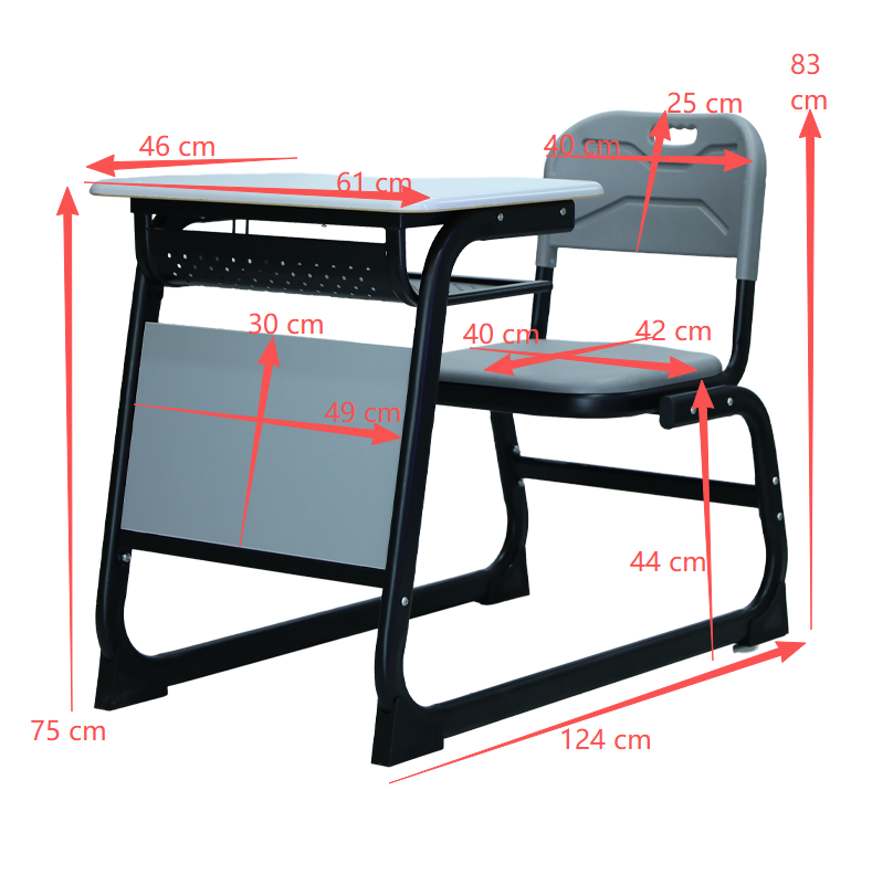 CC0028 Jordan School Furniture Integrated Desk and Chair Set