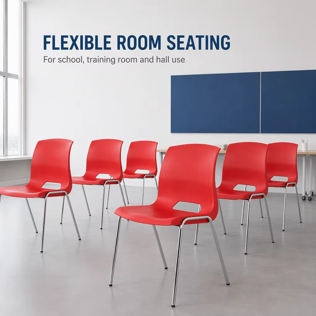School Student Class Chair Stackable Eco-Friendly Training Room Student Chair