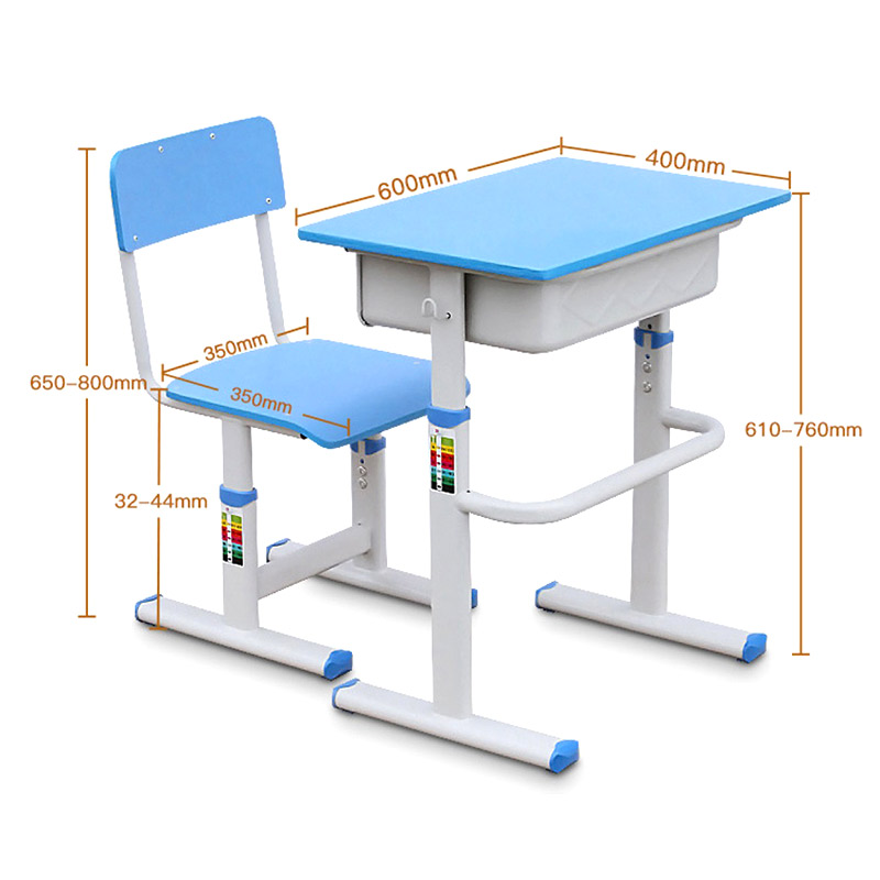 SS0281 Height Adjustable Student Desk Chair Set