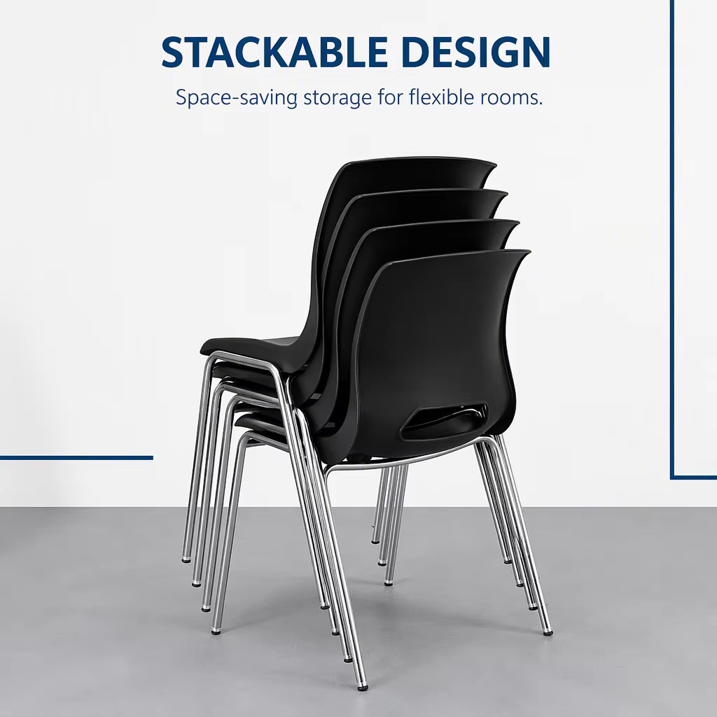 School Student Class Chair Stackable Eco-Friendly Training Room Student Chair