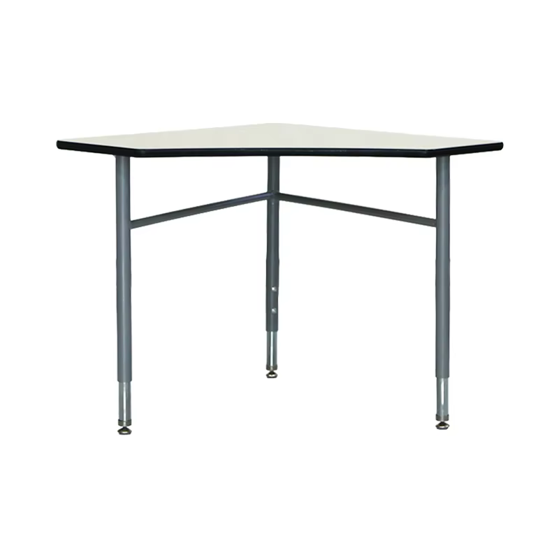 at0115 trapezoid shape wooden classroom table-3