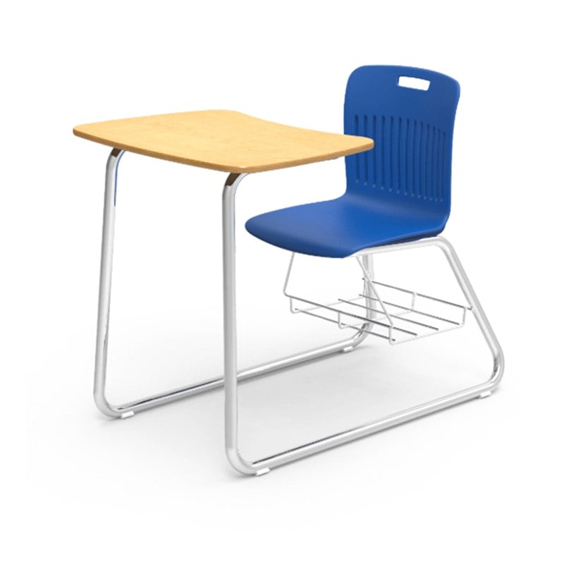 CC0023 Combinatie Bureau en Stoelset met Boekenrek