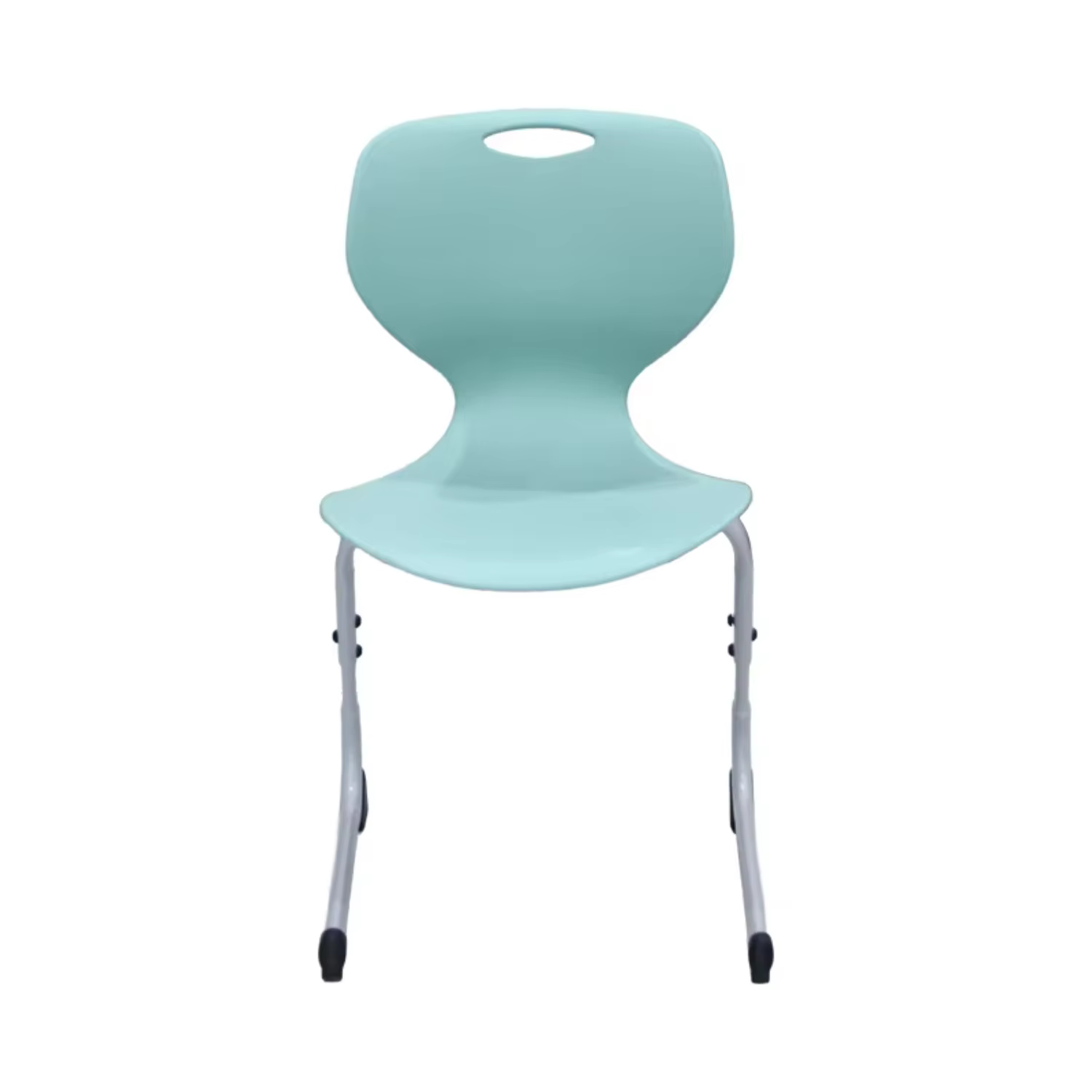 School Student Chair Ergonomic PP Plastic Classroom Chair Metal Legs for University