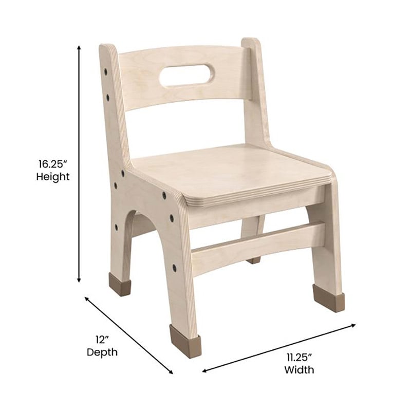 KG2022 Child-friendly Furniture Daycare Furniture Wood Chair (3).jpg