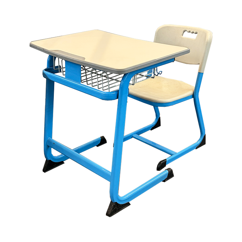 SS0001-4 School Furniture Desk and Chair Attached for Education
